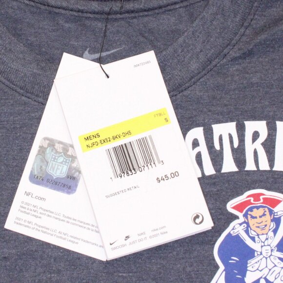 New England Patriots Short Sleeve Crew Neck Tee Men's - Picture 7 of 10